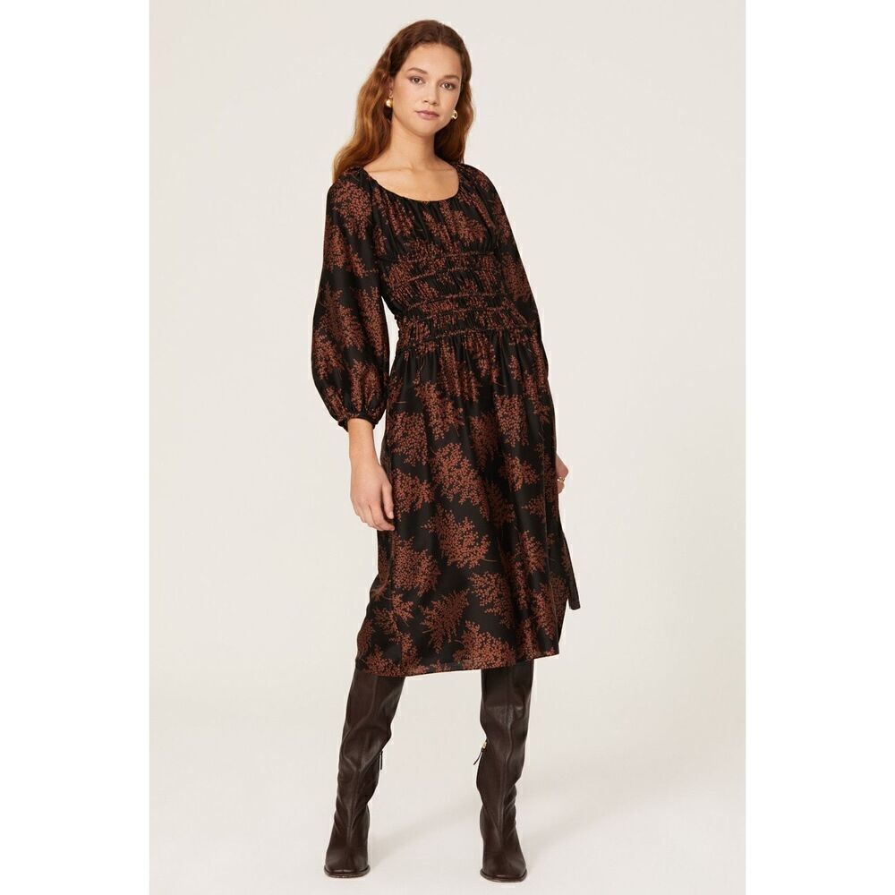 Rebecca Taylor Arden Blouson Sleeve Dress 💕